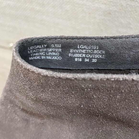 STEVE MADDEN Legally Brown Suede Back Zip Ankle Booties Boots Women's Size 9.5M - Picture 7 of 7